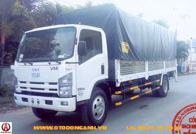 Xe Tải Isuzu FN129 - 7T8 Thùng Bạt Gắn Bửng Nâng