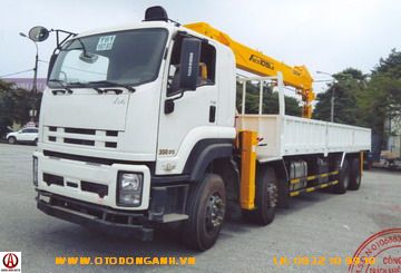 Xe Tải Isuzu FV330 - 11T5 Cẩu Tự Hành